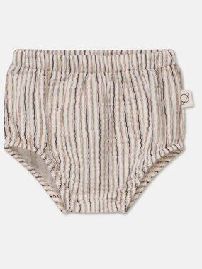 Gauze stripe baby bloomers - Ivory